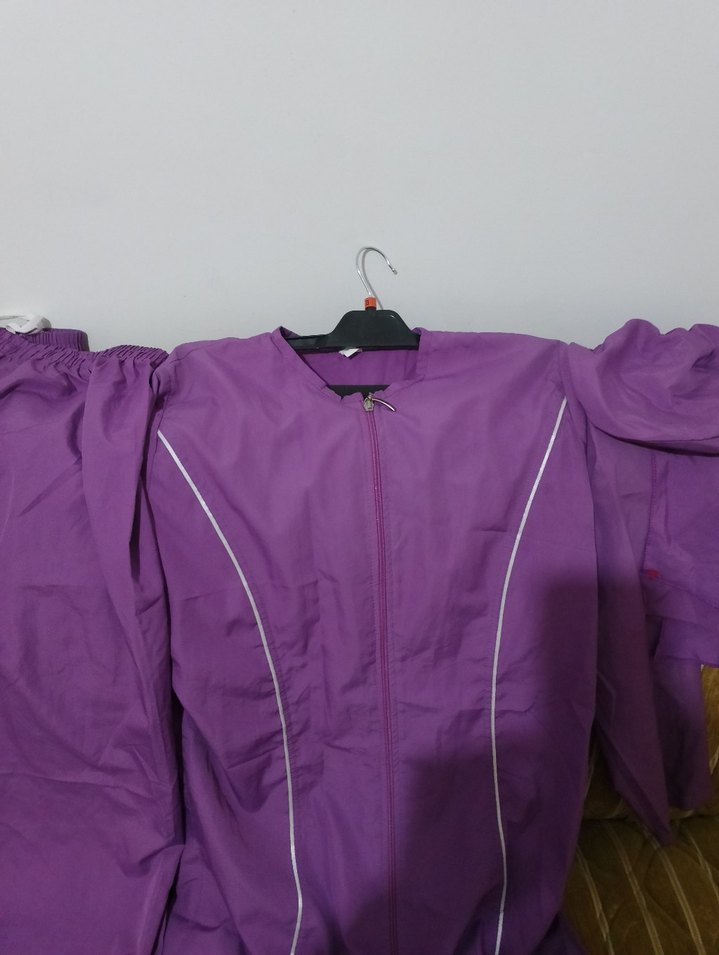 Mor Uzun Kollu Kadın haşema - Görsel 4