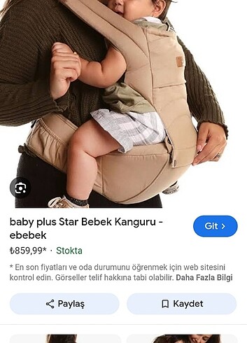 Baby&Kids E bebek kanguru 