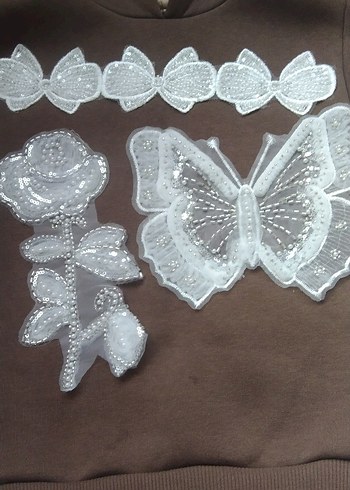 ütüle yapışan taşli aplikler - Görsel 5