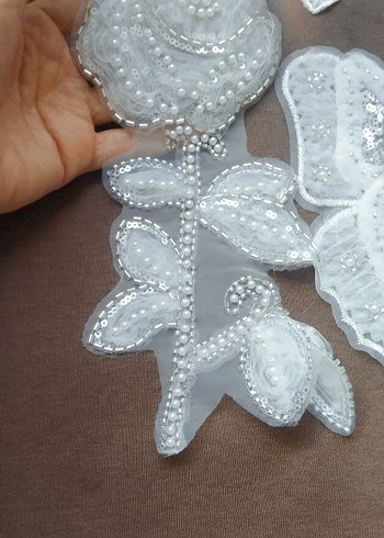 ütüle yapışan taşli aplikler - Görsel 3