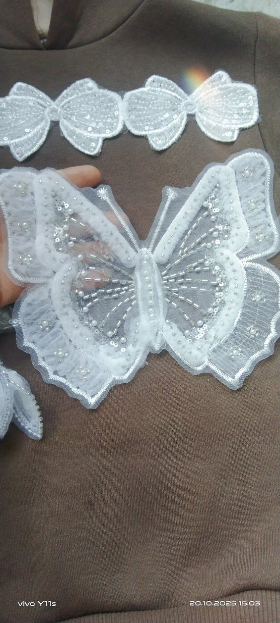 ütüle yapışan taşli aplikler - Görsel 4