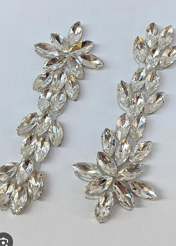 Boncuk İşlemeli Beyaz Vintage Düğün Aksesuarları tanesi 60 - Görsel 19