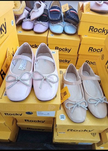 Beyaz Kız Çocuk Fiyonklu Babet Ayakkabı - Görsel 5