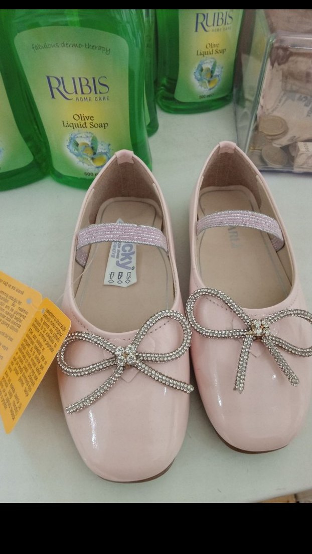 Beyaz Kız Çocuk Fiyonklu Babet Ayakkabı - Görsel 2