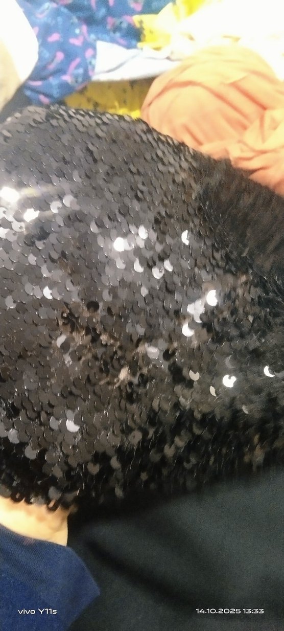 pullu payetli kumaş 2 metre - Görsel 2