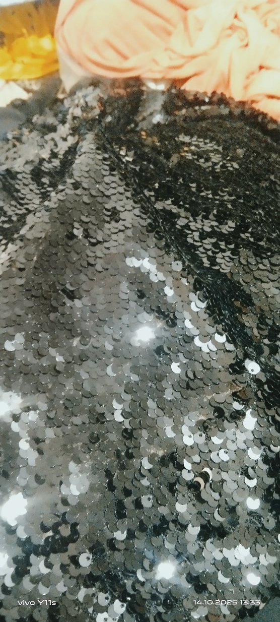 pullu payetli kumaş 2 metre - Görsel 3