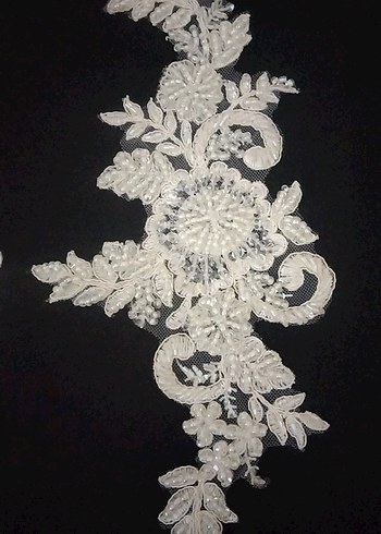 boncuklu dantel dikilebilir aplike2 Adet 170 - Görsel 3