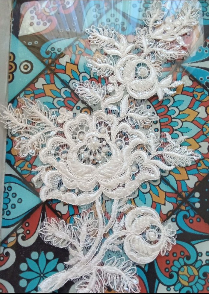 boncuklu beyaz aplike 2adet fiyat idir - Görsel 2