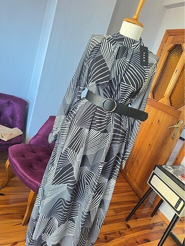 Şifon elbise - Görsel 2