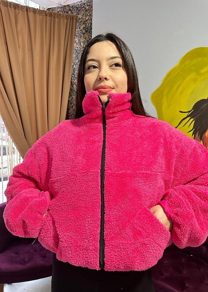 Welsoft peluş ceket - Görsel 3