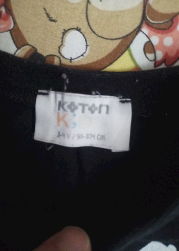 Koton Erkek Siyah Baskılı Kısa Kollu Tişört