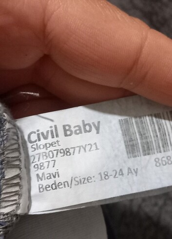 18-24 Ay Beden civil bebek solopet 