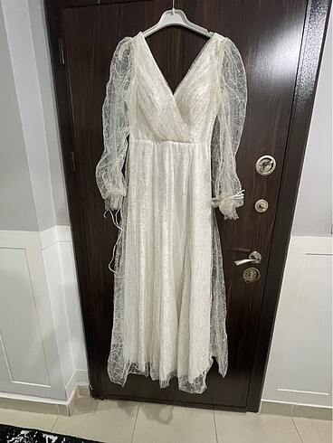 xl Beden beyaz Renk Nikah elbisesi 2 beden xl a uygun