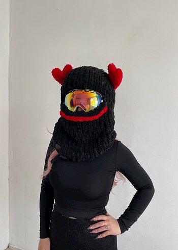 Malak lava örgü kayak kaskı için Şapka - Görsel 3