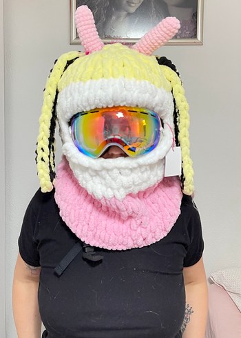 Pastel Renkli Örgü Kadın Bere - Görsel 2