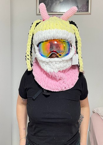 Pastel Renkli Örgü Kadın Bere - Görsel 3