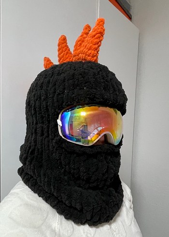 Kadın Siyah Örgü Avant-Garde Bere - Görsel 2