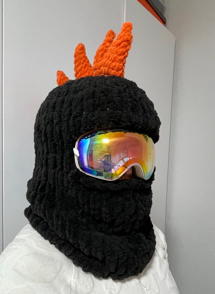 Kadın Siyah Örgü Avant-Garde Bere - Görsel 2