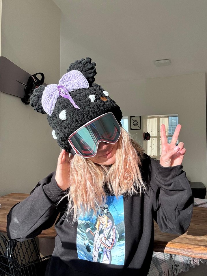 Balaklava örgü kayak kaskı için şapka - Görsel 3