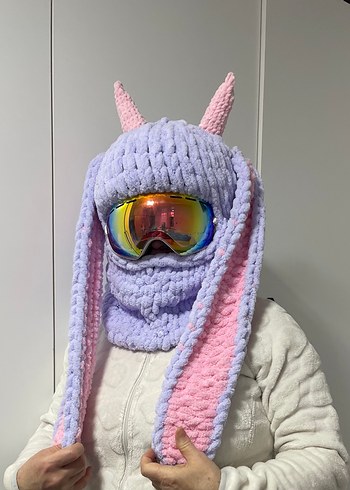 Balaklava kayak kask şapkası - Görsel 2