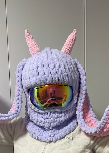 Balaklava kayak kask şapkası - Görsel 4