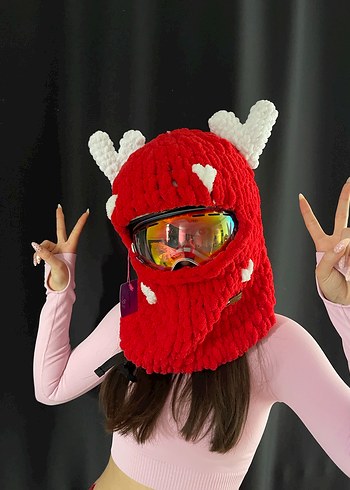 Balaklava kayak kask şapkası - Görsel 4