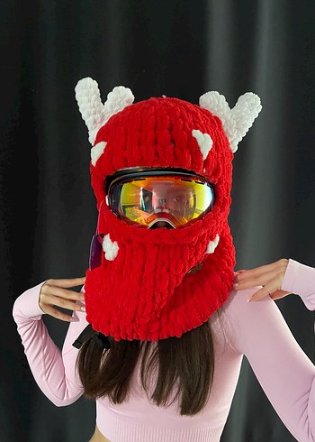 Balaklava kayak kask şapkası - Görsel 3