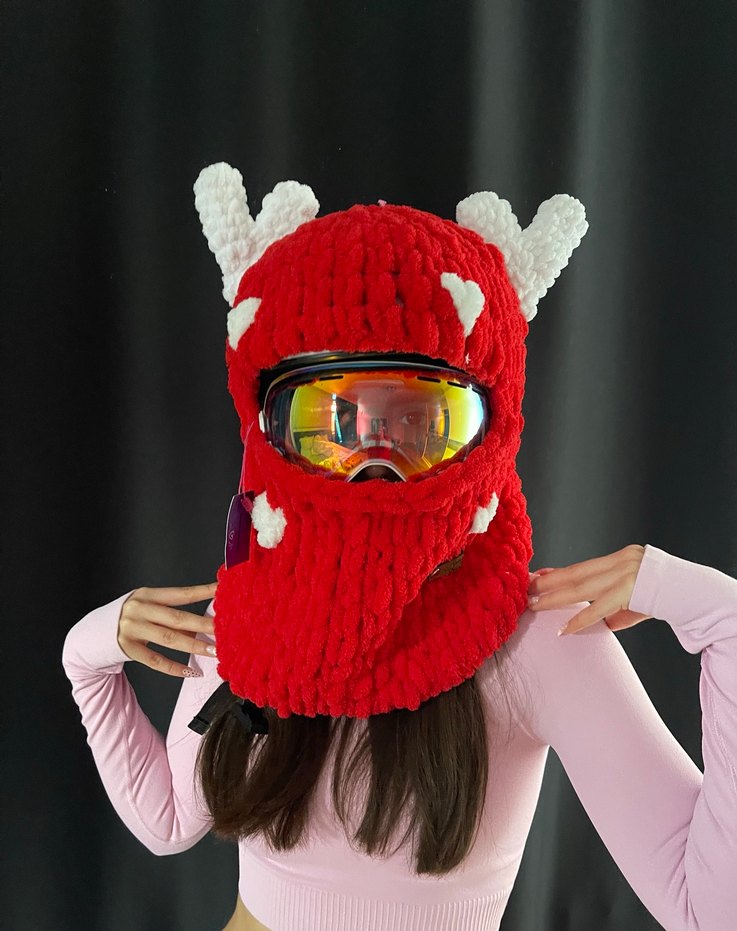 Balaklava kayak kask şapkası - Görsel 3