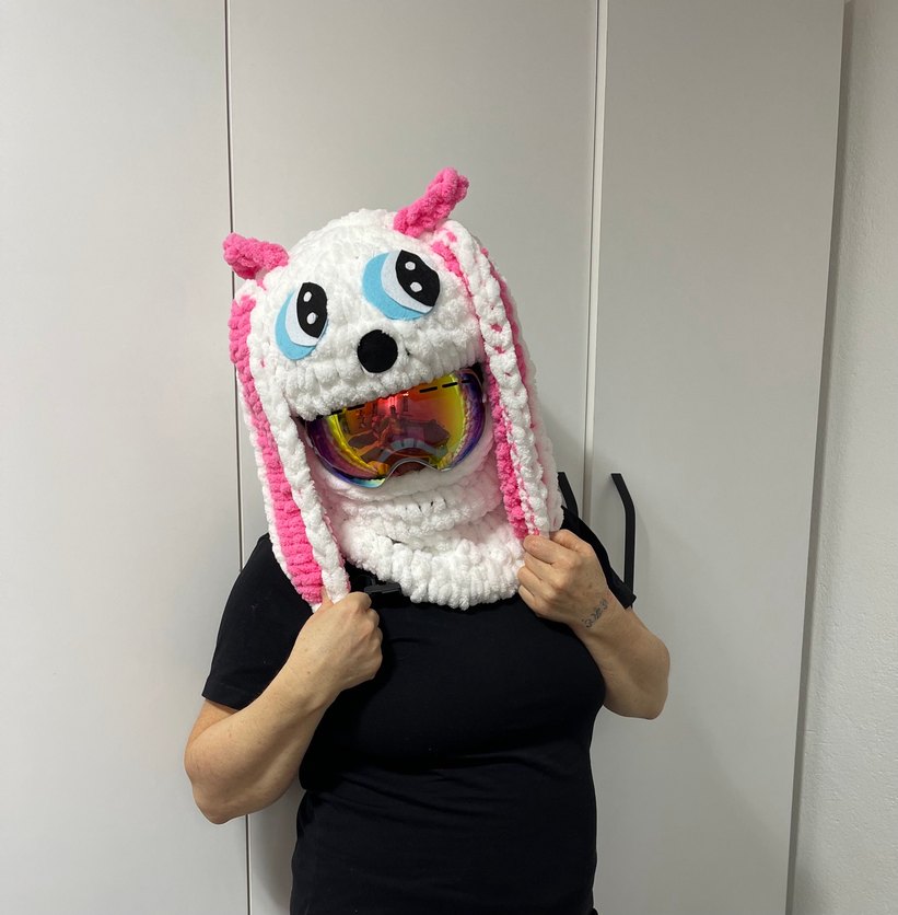 Balaklava kayak kask şapkası - Görsel 2