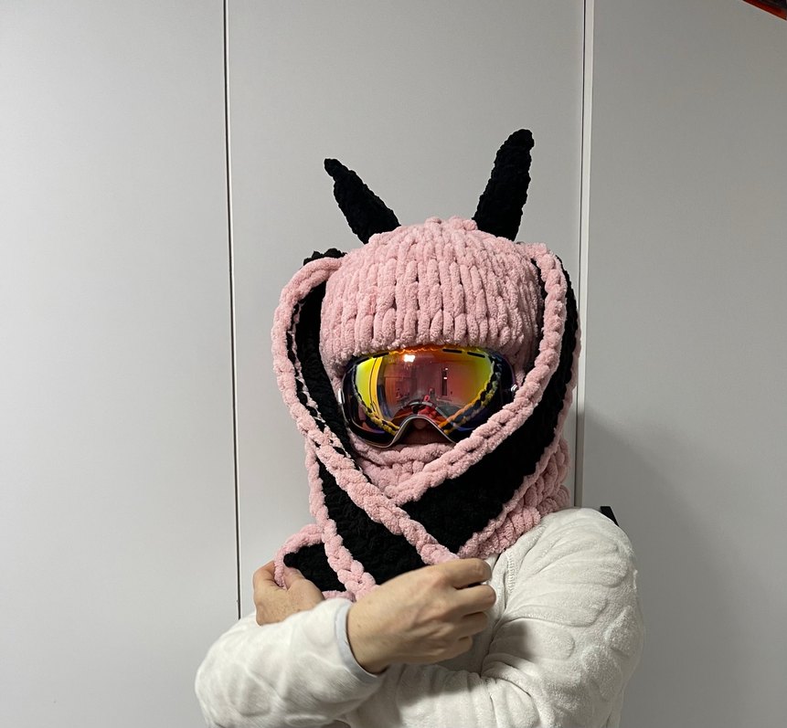 Balaklava kayak kask şapkası - Görsel 3