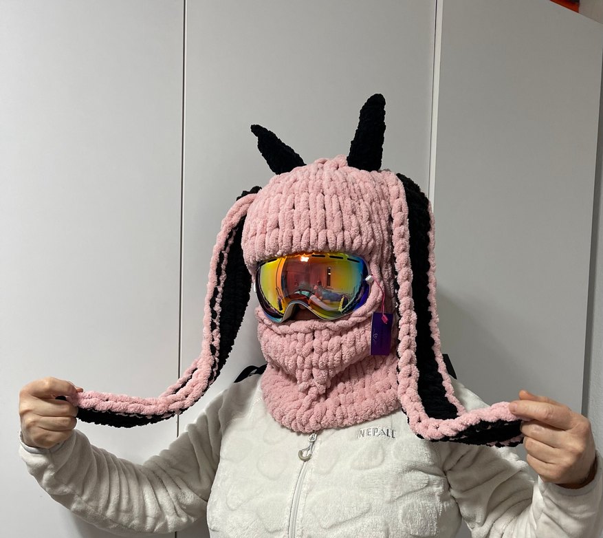 Balaklava kayak kask şapkası - Görsel 2