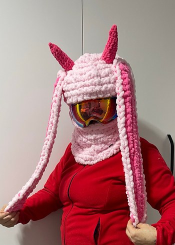 Balaklava kayak kask şapkası - Görsel 2