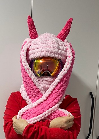 Balaklava kayak kask şapkası - Görsel 4