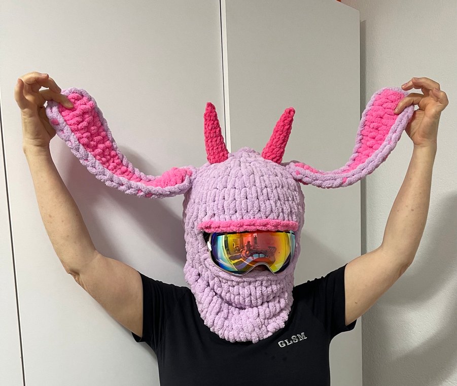 Balaklava kayak kask şapkası - Görsel 2