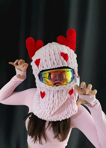 Balaklava kayak kask şapkası - Görsel 2