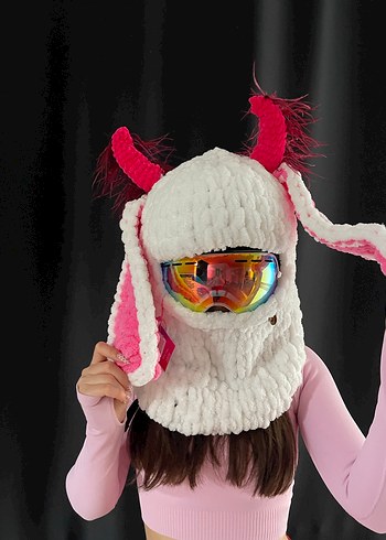 Balaklava kayak kask şapkası - Görsel 3