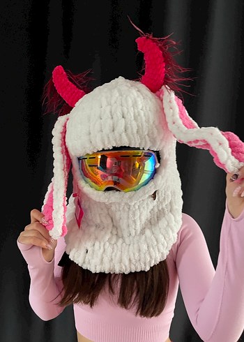 Balaklava kayak kask şapkası - Görsel 4