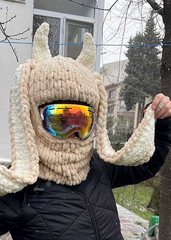 Balaklava kayak kask şapkası - Görsel 3