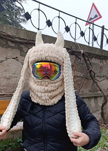 Balaklava kayak kask şapkası - Görsel 2