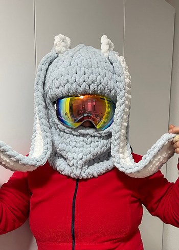 Balaklava kayak kask şapkası - Görsel 2