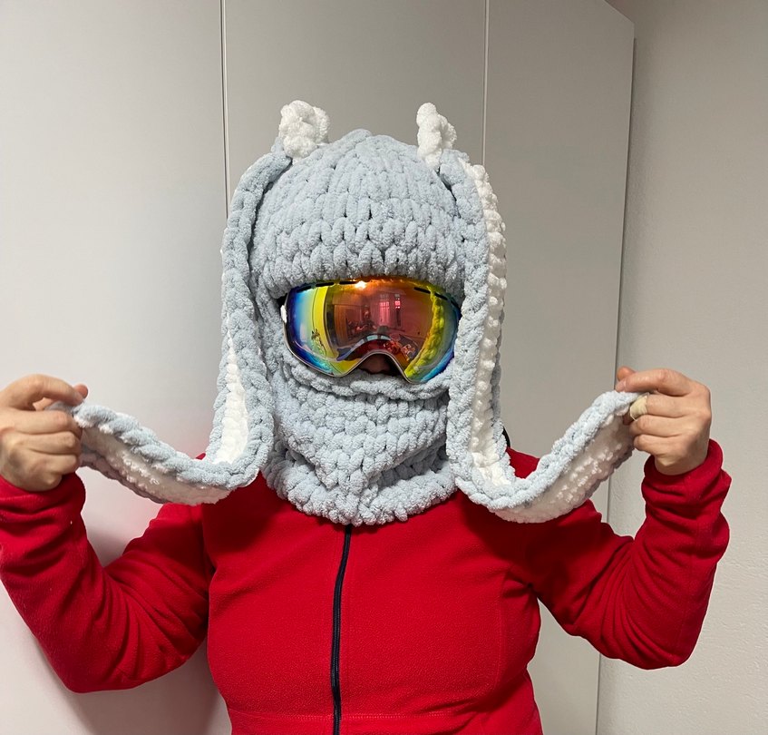 Balaklava kayak kask şapkası - Görsel 2