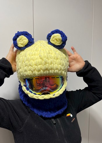 Balaklava kayak kask şapkası - Görsel 2