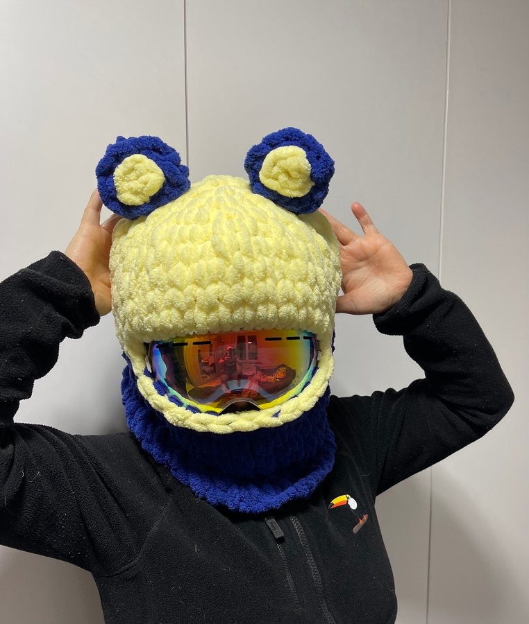 Balaklava kayak kask şapkası - Görsel 2