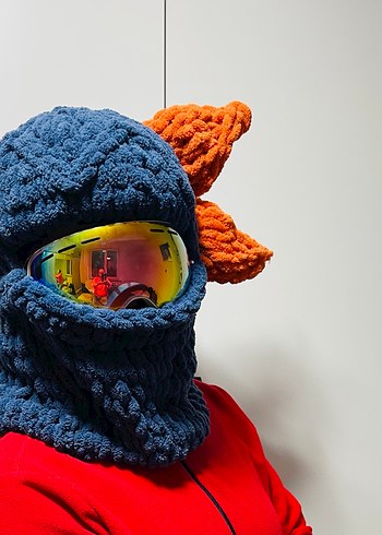 Parlak lava kayak kask şapkası - Görsel 4