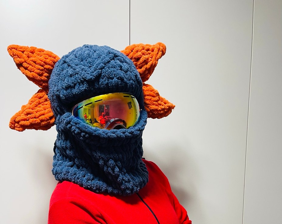 Parlak lava kayak kask şapkası - Görsel 4