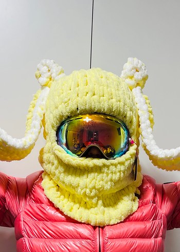 Balaklava kayak kask şapkası - Görsel 4