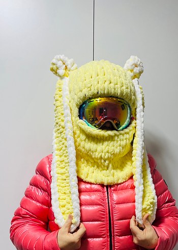 Balaklava kayak kask şapkası - Görsel 2