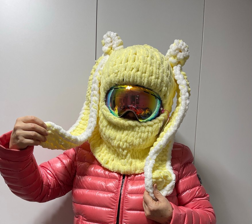 Balaklava kayak kask şapkası - Görsel 3