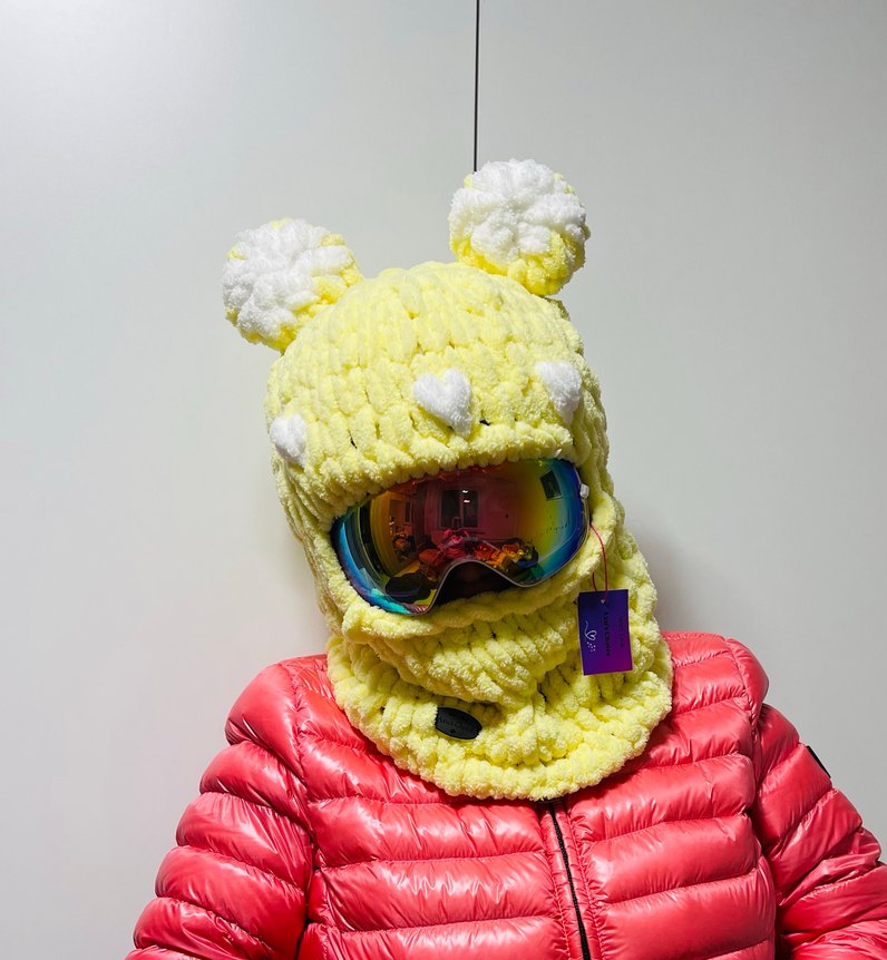 Balaklava kayak kask şapkası - Görsel 3