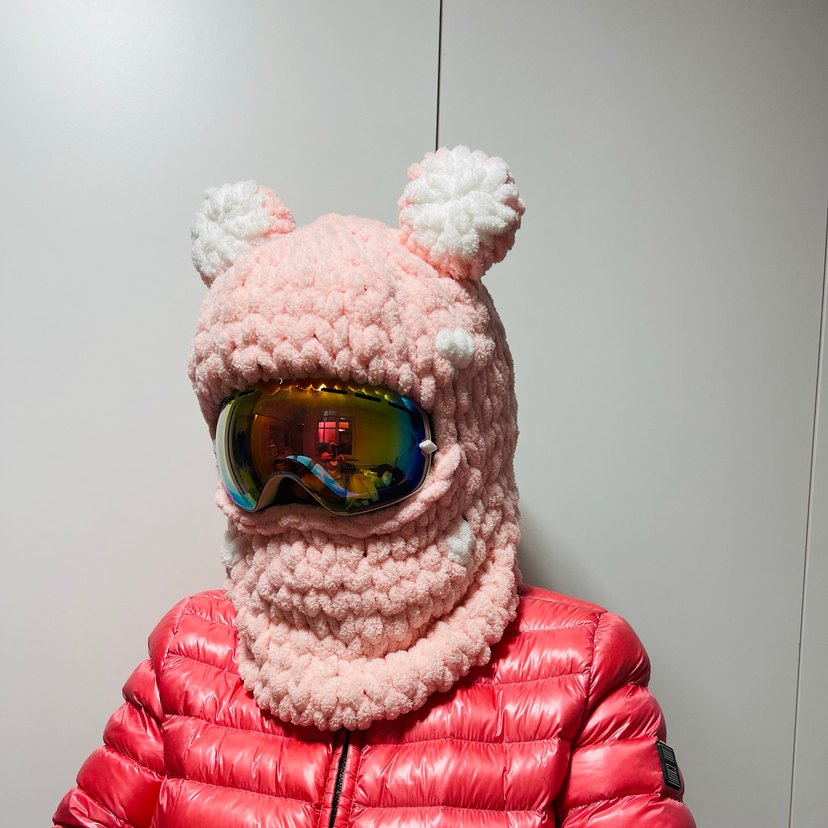 Balaklava kayak kask şapkası - Görsel 3